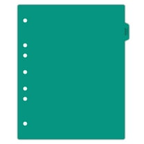 Carstens - Heavy Duty Social Worker Plastic Ring Binder Dividers, Side Tab, 1/9 Cut, Tab 2 Position, US Letter, Pack of 10, (8250-14) - Ideal Medical Chart Dividers for 3 Ring Binders
