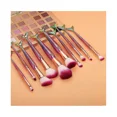 thumbnail image 3 of Juego de brochas de maquillaje con purpurina de sirena en oro rosa para niña, brocha sintética para base de maquillaje, colorete, delineador de ojos y polvos (10 unidades), 3 of 5