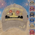 thumbnail image 2 of 250th Anniversary USA Hat 1776-2026, Commemorative Embroidered Patriotic Baseball Cap, Adjustable American Heritage Sun Hat for Men & Women,2PCS, 2 of 8