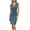 Light Blue, variant on Qiopertar Women's Knee-Length Dress Business Casual Sleeveless V-Neck Wrap Dress Work/Cocktail/Funeral Dress