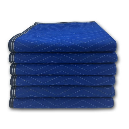 Uboxes Pro Economy Moving Blankets, 72 x 80 in, 2.92lbs each, 6 Pack