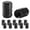 Black, variant on 1Pc Aluminum Alloy Tire Air Cap Cover Universal Valve Stem Caps for Cars and Motorcycles Dustproof Protection for Exterior Auto Modification