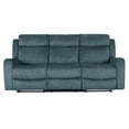 thumbnail image 2 of Global Furniture USA U6024 Dark Gray Velvet Fabric Reclining Sofa, 2 of 7
