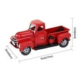 thumbnail image 5 of Opvise Truck Miniature Vintage Chic Metal Eye-catching Christmas Red Truck Decor for Home Red, 5 of 8
