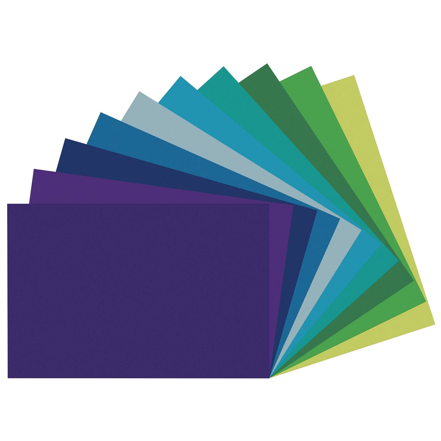 Tru-Ray Construction Paper, Heavyweight, Cool Assorted, 12" x 18", 50 Sheets Per Pack, 3 Packs