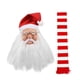 thumbnail image 4 of Máscara de Papá Noel realista, transpirable, de látex, para disfraz Sin calcetines, 4 of 9