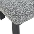 thumbnail image 6 of GDF Studio Modern Dining Chairs with U-Shaped Seats & Metal Legs, Black+White, Set of 2, 6 of 10