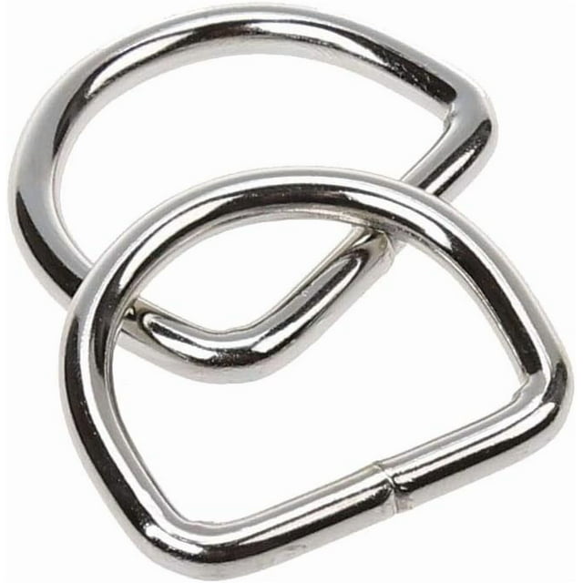 Woeilo Anneaux de Soudure Robustes, Lot de 8 (Argent, 1 Pouces) Argent 1 Pouces