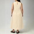 thumbnail image 6 of LIaqionyy Women's Plus Size Maxi Dress Summer Flowy A Line Sleeveless Sundresses Casual Loose Tank Dresses L-5XL, 6 of 7