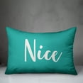 thumbnail image 2 of Creative Products Nice in Teal 14x20 Spun Poly Pillow, 2 of 2