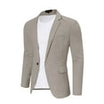 thumbnail image 2 of Yesfashion Mens Casual Blazer Sport Coats One Button Lightweight Knit Textured Suit Jackets for Men, 2 of 9