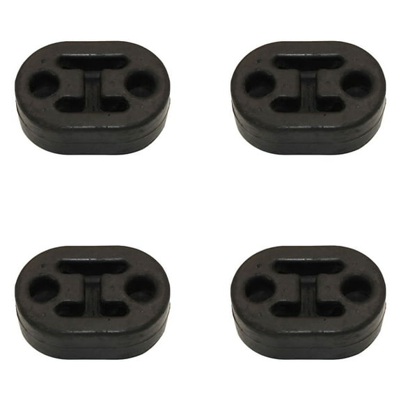 RAParts 4x Rubber Exhaust Tail Pipe Mount Bracket Hanger Insulator 2 Holes 11mm