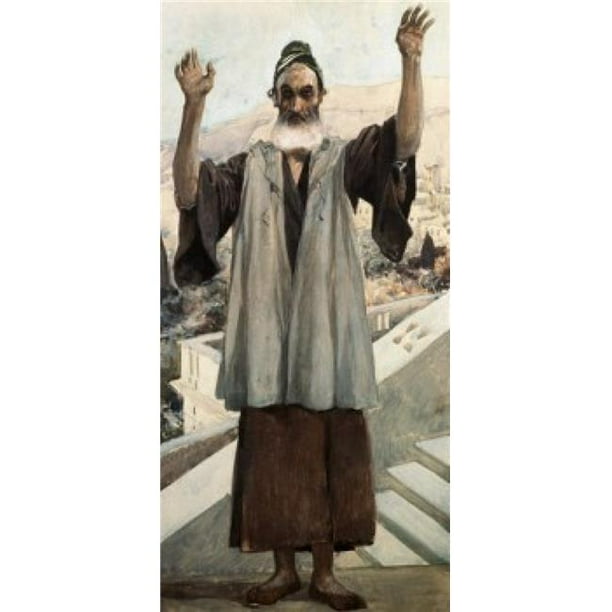 Posterazzi SAL999369 Habakkuk James Tissot 1836-1902 Musée Juif Français New York USA Affiche Imprimée - 18 x 24 Po.