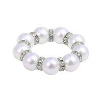 Under $10 Christmas Pearl Napkin Rings Gold, Silver Wedding Napkin Holders Formal Dinner, 100Pcs Imitation Pearl Napkin Rings Gold Beaded Holder for Formal Wedding Dinner Table Decor