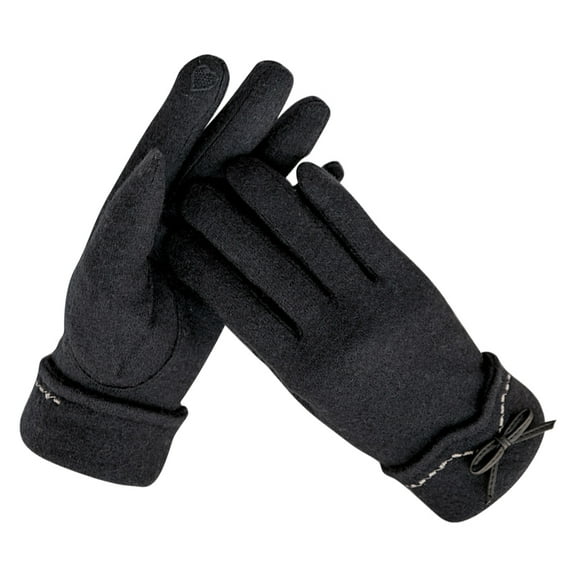 Winter Gloves for Women Cold Weather Touchscreen Texting Gloves - Warm & Thermal Gloves Windproof-black