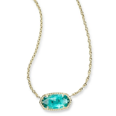 - Elisa London Blue Necklace Gold