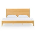 thumbnail image 2 of Benjara Cid Jima Platform King Bed, Horizontal Ribbed, Natural Brown Solid Wood, 2 of 5