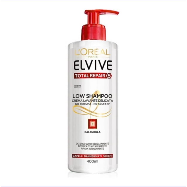 low shampoo metodo curly sin sulfatos ni siliconas Loreal elvive total repair 5