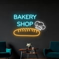 thumbnail image 3 of Handmadetneonsign Bakery shop neon sign, Bakery led sign, Bakery light sign, Bread neon sign, Neon sign for business, Led sign business, Neon sign wall decor, Wall Décor, 3 of 5