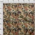 thumbnail image 3 of oneOone Polyester Spandex Brown Fabric Abstract Floral Diy Clothing Quilting Fabric Print Fabric By Yard 56 Inch Wide-2ra, 3 of 5