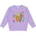 thumbnail image 2 of Inktastic Sloth Cute for Girls Toddler Sweatshirt, 2 of 4