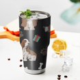 thumbnail image 3 of 30oz Basset Hounds with Bones and Presents Tumblers Stainless Steel Tumbler with Lid and Straw,Vacuum Insulated Double Wall Travel Tumbler Cups Mug with Cleaning Brush for Coffee,Tea, 3 of 7