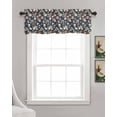 thumbnail image 3 of Coastal Shell Starfish Kitchen Valances for Windows Farmhouse Linen Window Valance Curtain for Living Room Window Treatment Vintage Ocean Summer Seaside Valance Rod Pocket Topper Drape, 42 x 18 Inch, 3 of 6