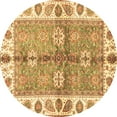 thumbnail image 1 of Ahgly Company Indoor Round Oriental Brown Traditional Area Rugs, 8' Round, 1 of 4