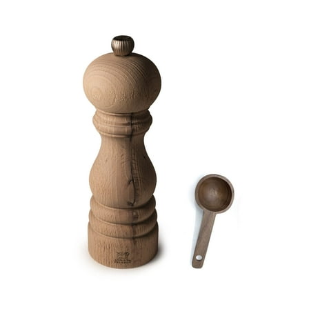 Peugeot Paris Nature 7 inch Pepper Mill - With Wooden Spice Scoop