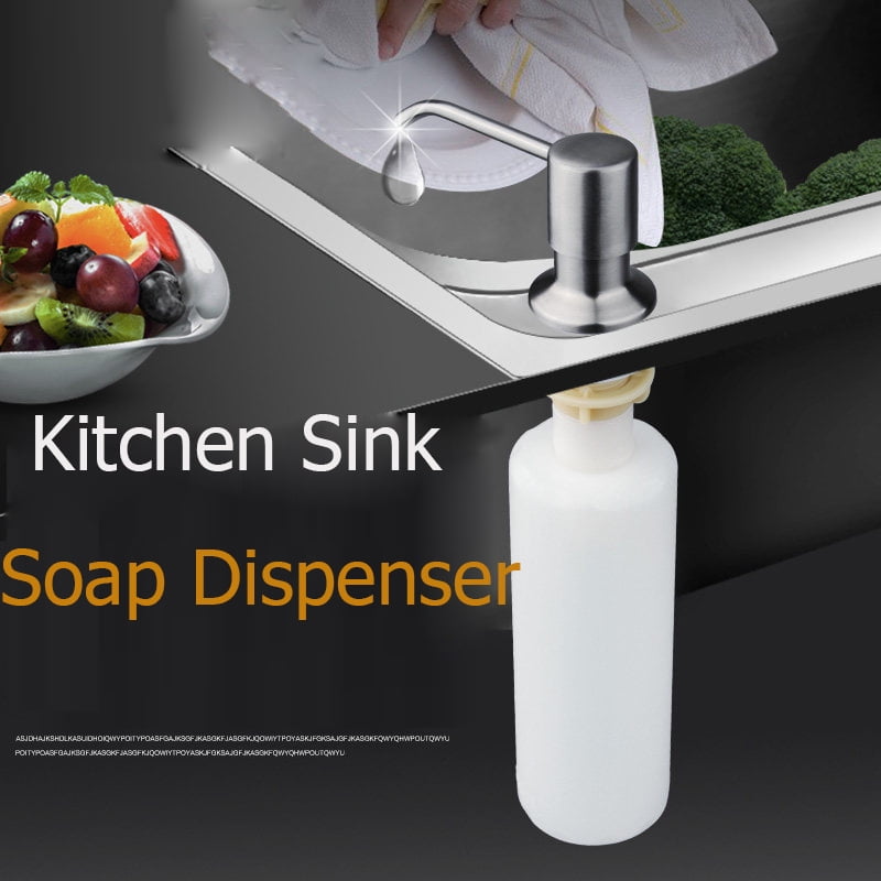 1Pcs 304 Stainless Steel Soap Dispenser For Kitchen Sink Built in Sink