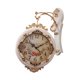 thumbnail image 4 of Reloj de pared de doble cara, decorativo, redondo, silencioso, funciona con pilas, estilo rústico. Blanco, 4 of 9