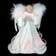 thumbnail image 3 of Kurt Adler 12-Inch UL 10-Light White and Silver Angel Treetop, 3 of 5
