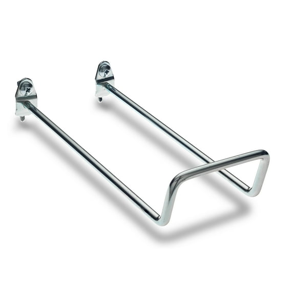 Triton Products 8-inch Double Closed Loop Steel Pegboard Hook, 30-Degree Bend, 5pk