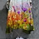 thumbnail image 4 of Vestido HUOGUO Vintage Floral Manga 3/4 para mujer, talla grande, 4 of 5