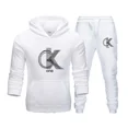 thumbnail image 3 of CK-Conjunto de sudaderas con capucha y pantalones con estampado de tendencia para hombre y mujer, chándales informales, conjunto de ropa deportiva, simplicidad relajada informal, talla grande, 3 of 4