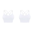thumbnail image 1 of Womens Underwear 2 Pack Wire-Free Bralettes Solid White Xl, 1 of 5