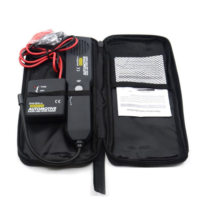 Probador de rastreador de cables de coche EM415PRO 6-42V probador de Cable de alimentación herramienta de reparación de automóviles