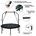thumbnail image 6 of ALPULON 40 Inch Trampoline with Resistance Bands Adjustable Foldable Fitness Rebounder, 6 of 9