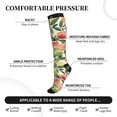 thumbnail image 3 of Bixox Fruits Peach1 Print Compression Socks,Compression Socks Women & Men Circulation for Medical,Running,Athletic, 3 of 7