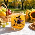 thumbnail image 6 of 2D Halloween Glass Cups, Cute Coffee Glass Cups, Glassware Drinking Glasses, Stemless Drinking Glass with Spooky Designs, Clear Cups for Cocktails, Juices & Iced Coffee (A), 6 of 6