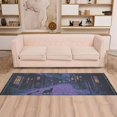 thumbnail image 2 of Yayeee Runner Rug for Bedroom 2'x6' Machine Washable Hallway Non Slip Mat, Purple Street, 2 of 8