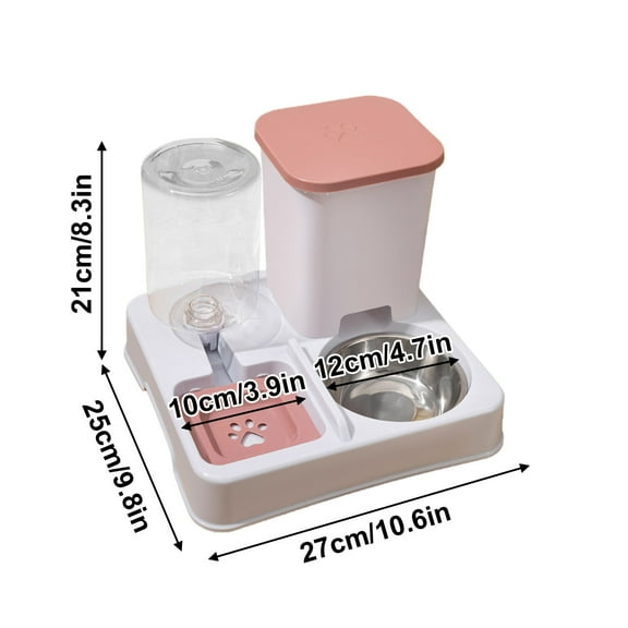 Pet Water Dispenser With Large Capacity Dry Wet Separation Automatic Water Feeder Integrated Water And Food Feeder Dog Water Dispenser