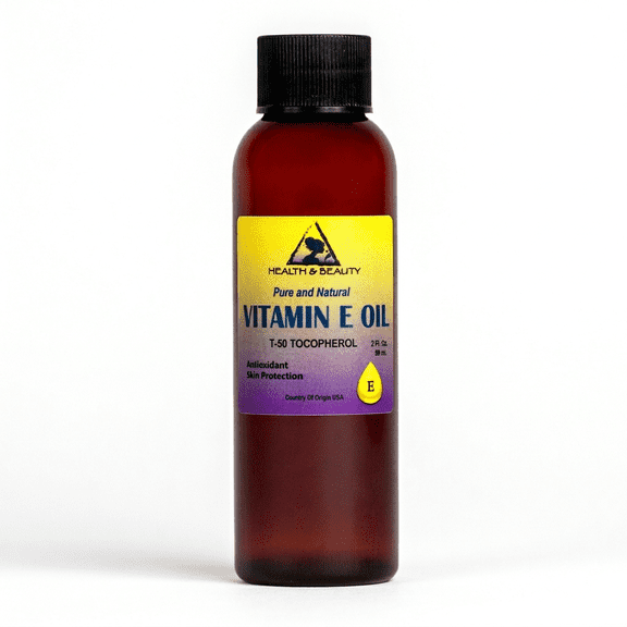 Tocopherol T-50 Vitamin E Oil Anti-Aging Body H&B Oils Center Co. 2 oz