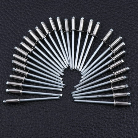 Soimiss 30Pcs Solid Steel Rivets Stainless Steel Blind Rivet Kit for Indoor and Outdoor Decoration