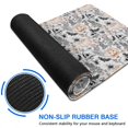 thumbnail image 6 of Long Mouse Pads for Desk,White Halloween Skull Pumpkin Pattern Desk Mats on Top Of Desks, Desk Mouse Pad Extra Large with 3mm Non-Slip Base and Stitched Edge for Gaming,Office,Work,Home 47.3"x23.6", 6 of 6
