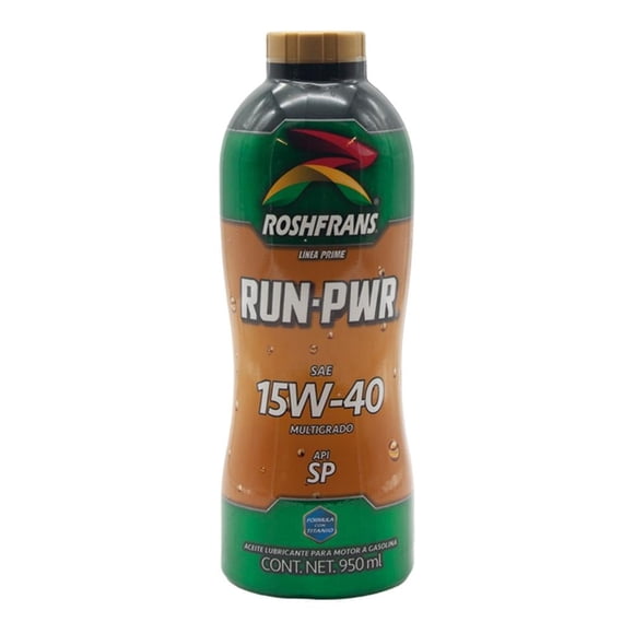 Aceite Multigrado Roshfrans Run Power Api Sp Sae 15W40 950 ml