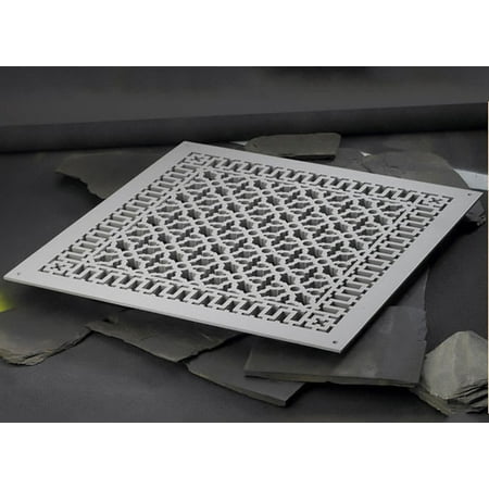 

Reggio Registers 2626-Anh Scroll Series 24 X 24 Floor Grille - Grey