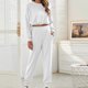 thumbnail image 2 of Conjunto de tops deportivos de manga larga para mujer, cintura elástica, pantalones largos, conjuntos de pijamas Fridja  nalpqowj17011, 2 of 7