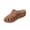 Brown, variant on Women Caged Buckle Comfort Mules Slip On Adjustable Footwear For Daily Travel Outdoor Activities