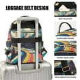 thumbnail image 3 of FORMRS Mini Backpack Purse for Women Quilted Travel Daypack Casual Shoulder Bag, Evening Mountain Road, 3 of 7